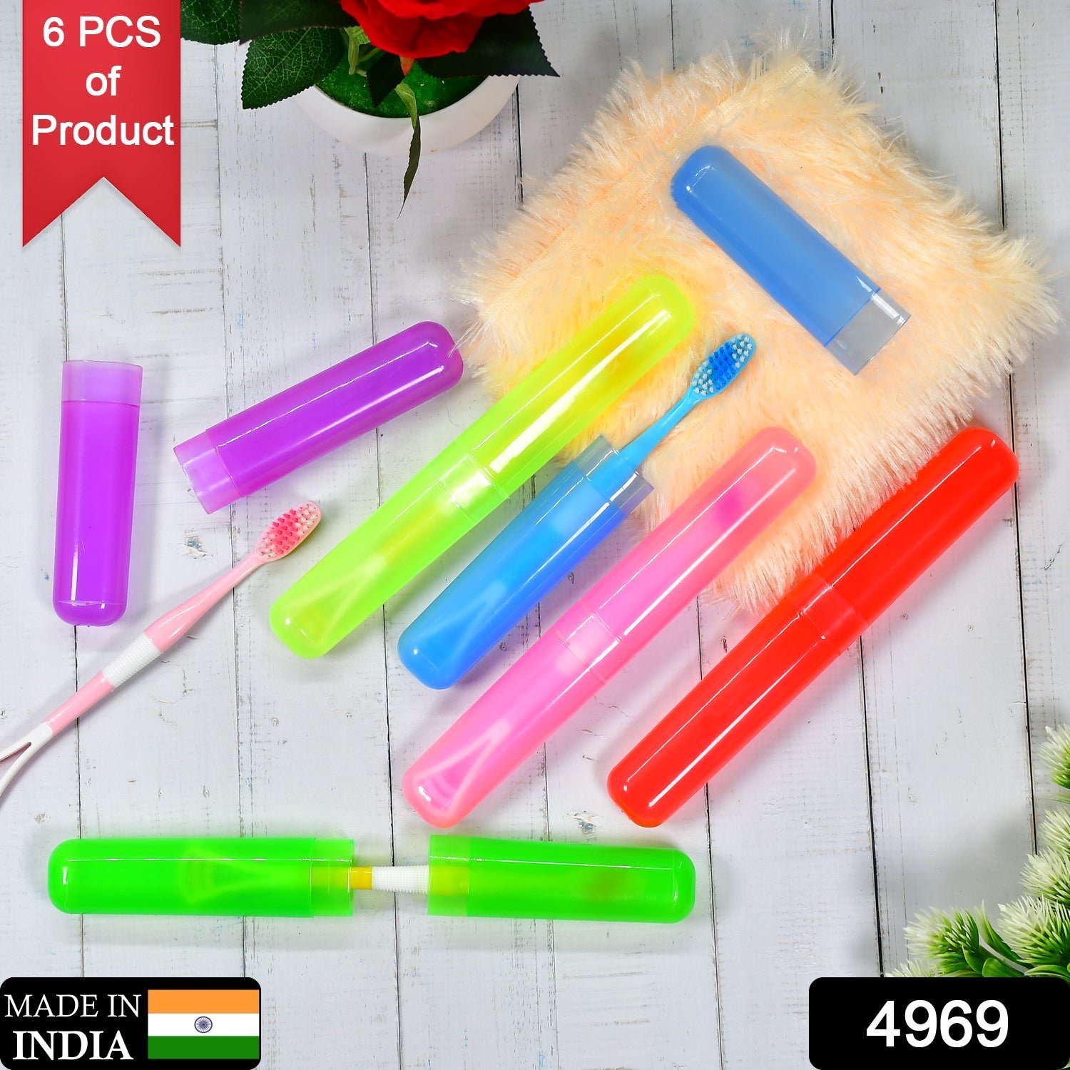 Travel Toothbrush Covers – 6pc Anti-Bacterial Set | BrushedUp