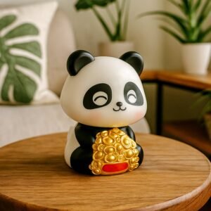 Solar Panda Car Decor – Moving Dashboard Showpiece | Velvet Wheels