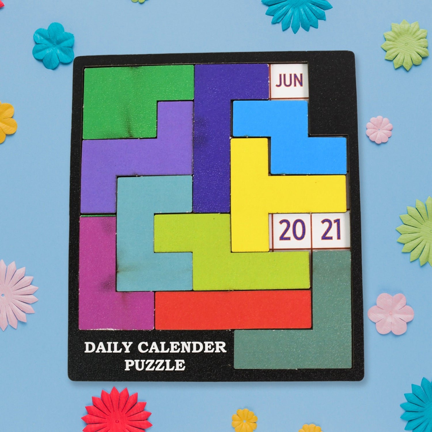 Wooden Daily Calendar Puzzle – Mind Challenge Game | Inventive Play
