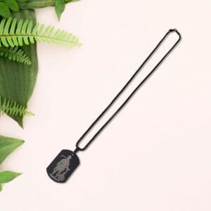 Hanuman Chalisa Locket – Gada Design, Stainless Steel | Blessed Trinkets