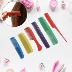 Hair Comb Set – 6-Piece Assorted Styling & Detangling Combs