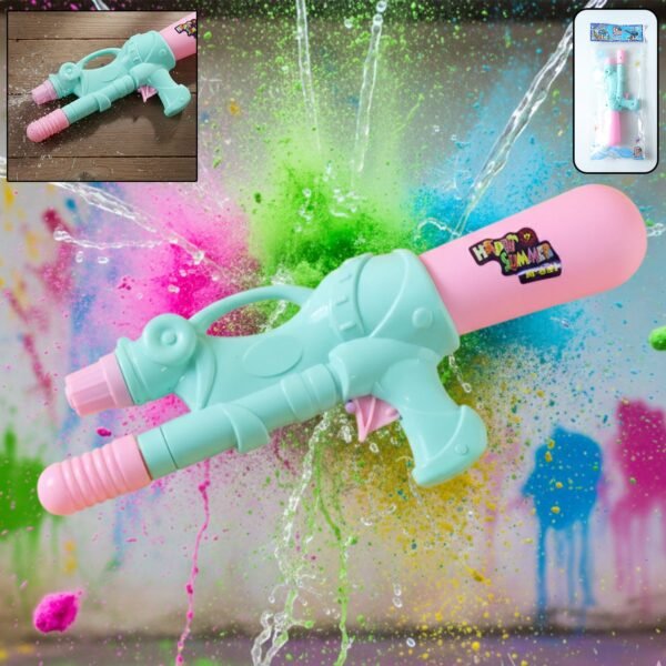 Holi Water Gun Toy – Lightweight Manual Pichkari for Kids