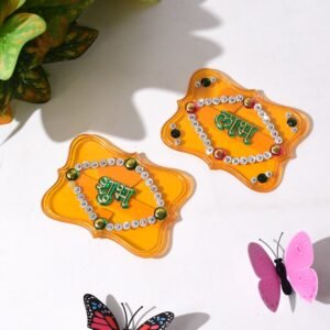 Shubh Labh Wall Hangings – Set of 2 Festive Decorative Pieces
