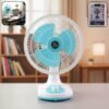 12V DC Table Fan – Adjustable Speed & High Airflow for Desk