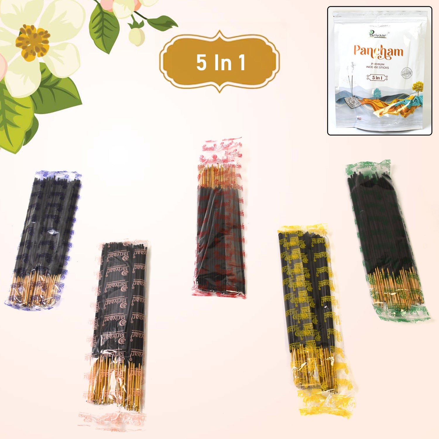 Premium Incense Sticks – 5in1 Pancham Aroma 450g |