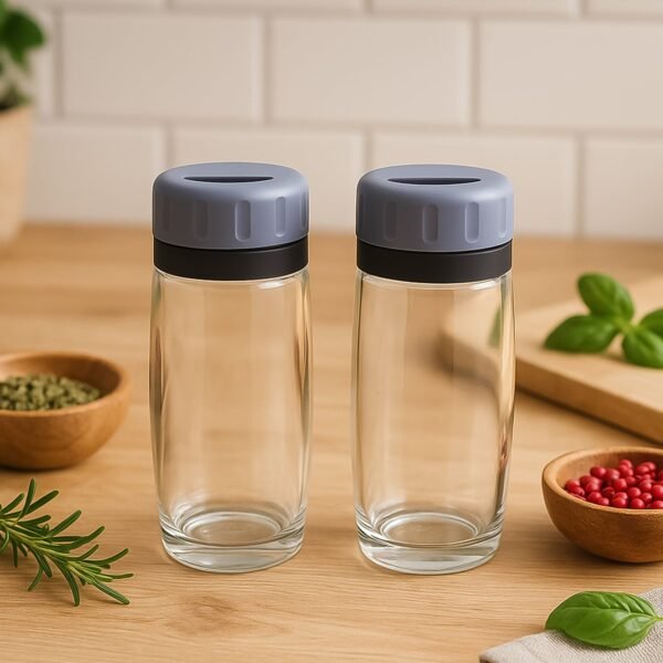 01_91927a7b-fa5a-41c1-80ce-6514fc9bc08f Salt and Pepper Shaker Set – Transparent Acrylic & Durable Design