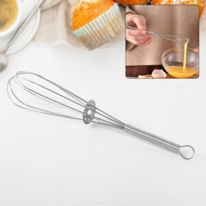 Kitchen Whisk – 16cm Stainless Steel Non-Scratch Hand Tool