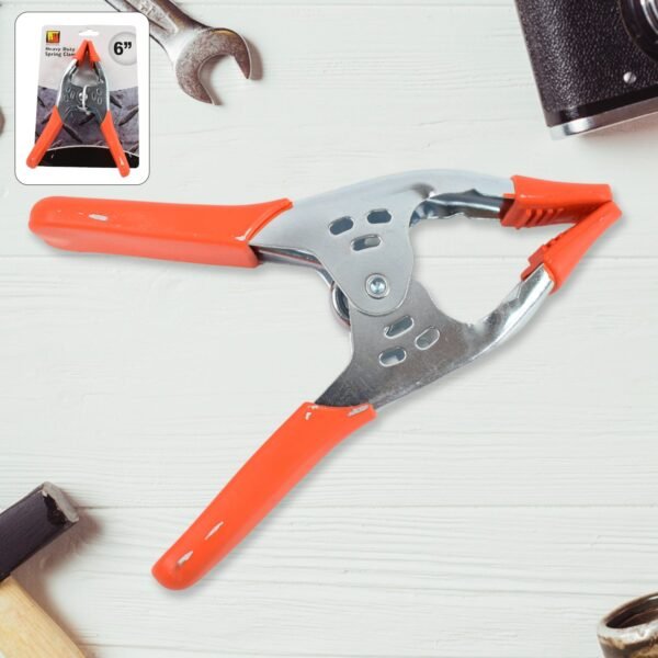 Heavy Duty Spring Clamp 6 Inch – Metal, 3 Inch Jaw | Indo Glow