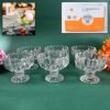 Glass Ice Cream Bowls – Set of 6 Clear Dessert Cups | Indo Glow