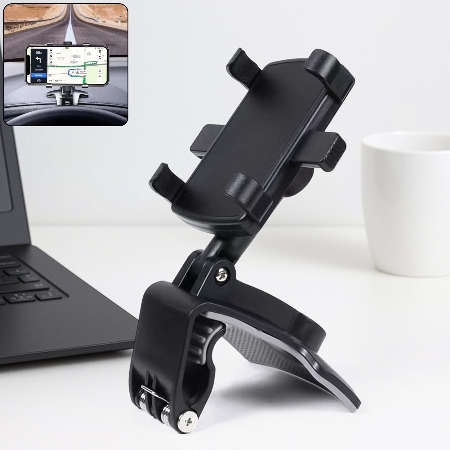 Universal Mobile Phone Holder – Secure Clip with 360° Rotation