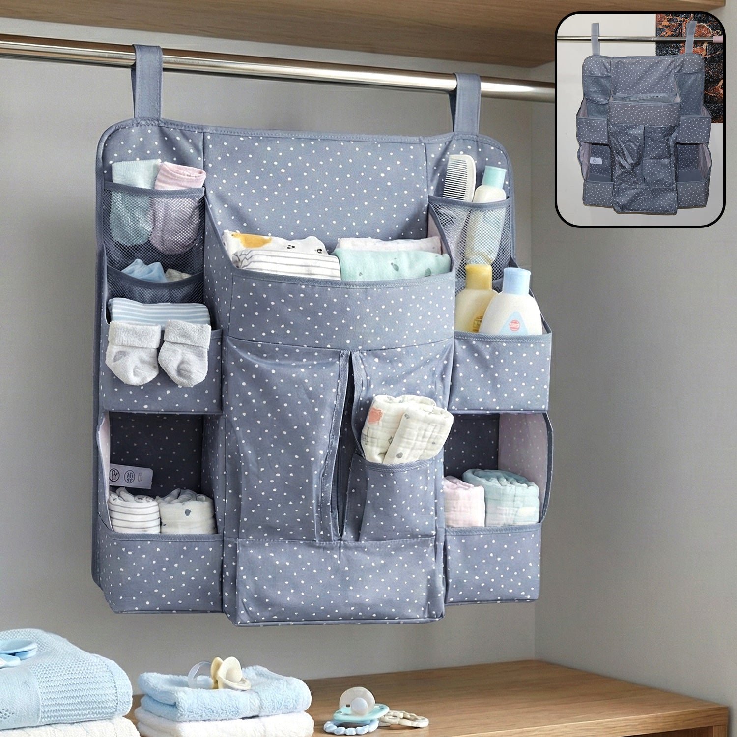 Baby Care Organizer – Multi-Pocket Hanging Nursery Storage