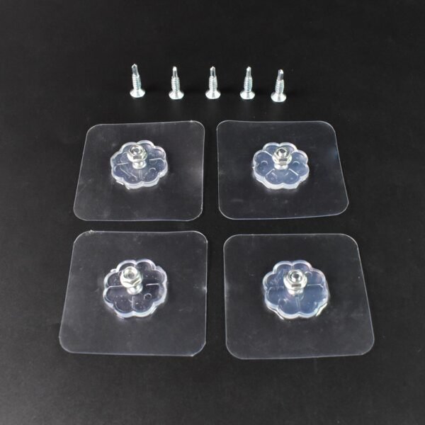 Self Adhesive Hooks – Drill-Free Heavy Duty 4 Pcs Set | GlimmerHome