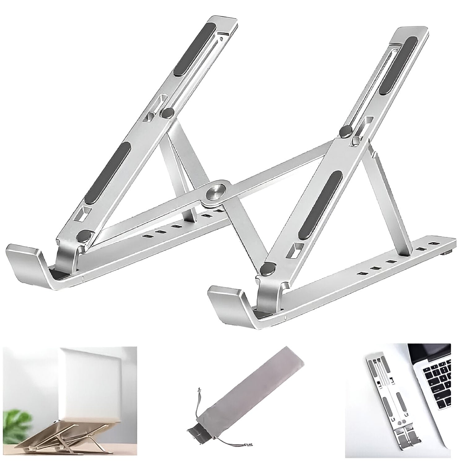 Adjustable Laptop Stand – Ergonomic Foldable Aluminum Design