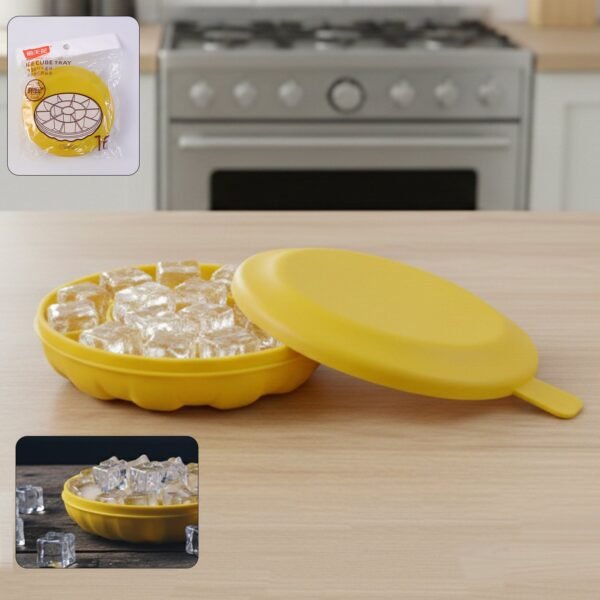 Round Ice Cube Tray with Lid – Easy Release & Spill-Proof Design