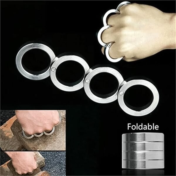 Fidget Ring – Portable 4-Finger Rotating Stainless Steel | Menclave