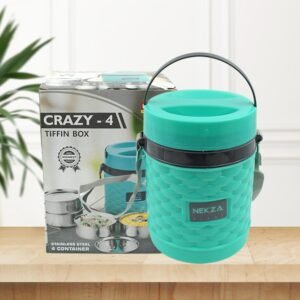 Insulated Tiffin – Stackable Stainless Steel Lunch Box | Nekza