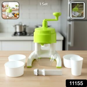 Manual Ice Crusher – Hand Crank Snow Maker for Beverages