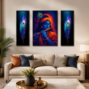 01_a27fabb0-5c7c-44df-b9f4-1bde9b1a1881 Krishna Wall Art – Vibrant MDF Painting for Spiritual Décor