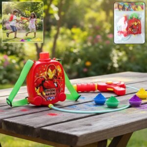 Backpack Water Gun – Long Range Kids Pichkari for Holi Fun