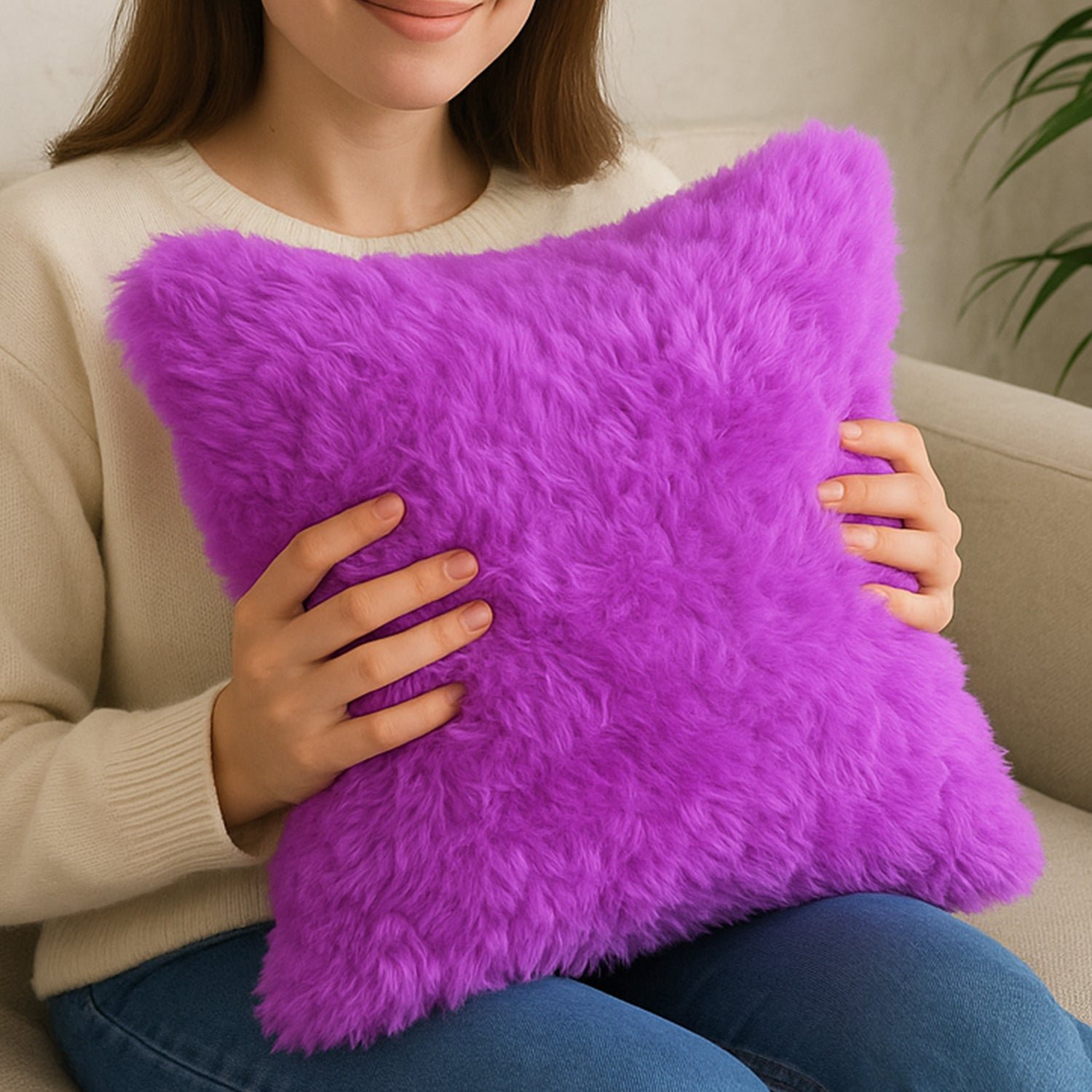 Fluffy Cushion Pillow – Ultra Soft Cozy Decorative Throw