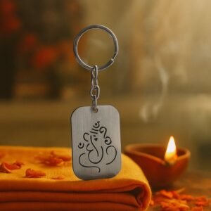 Ganesh Metal Keychain – Auspicious Lord Ganesha Keyring