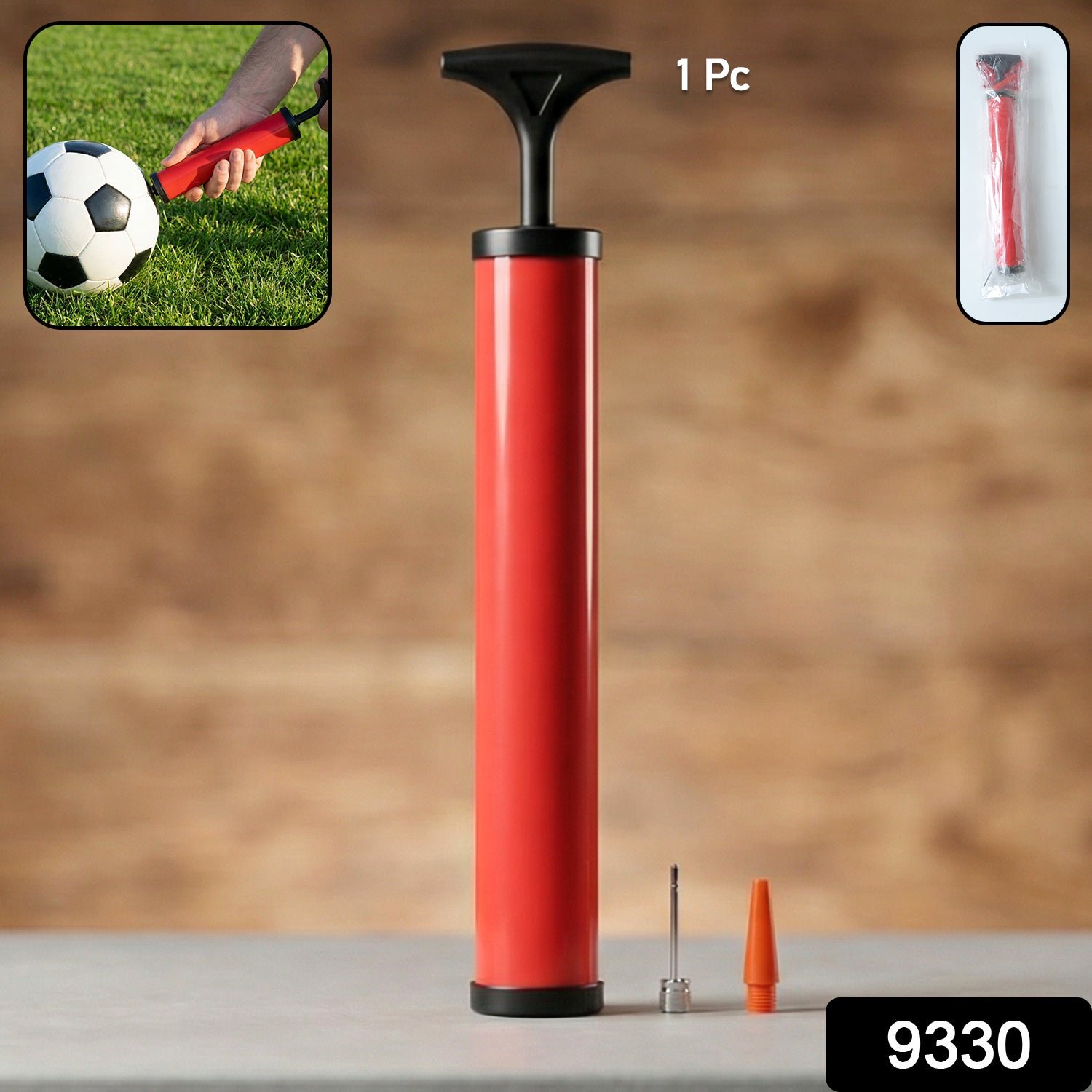 Ball Pump – 28 cm Plastic Hand Pump for Sports | FitFuzion