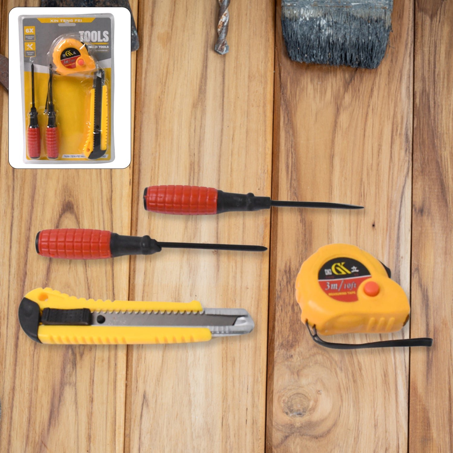 01_a8c866cb-3c8f-447f-9053-5969540e5182 4 in 1 Hand Tool Kit – Durable, Portable Home Repair Set