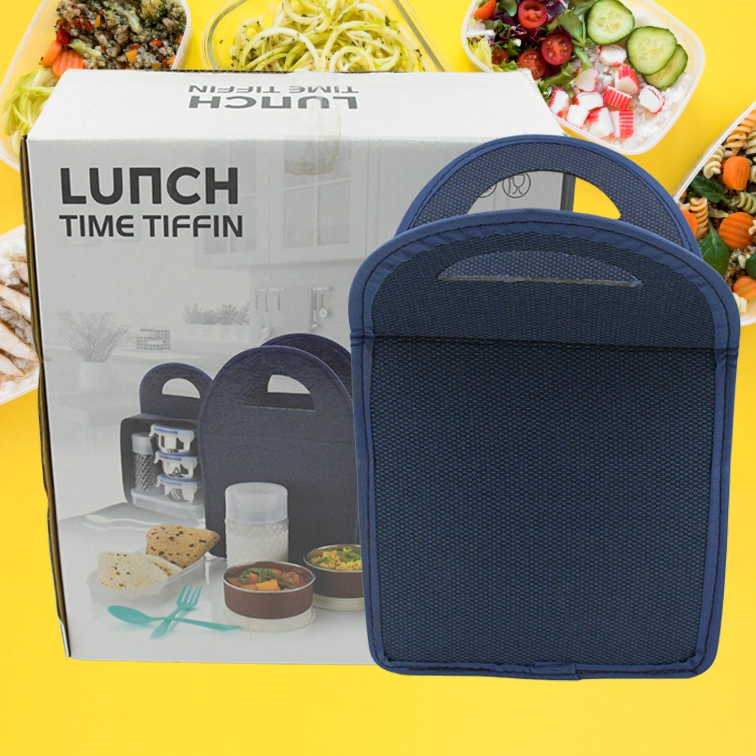 Insulated Lunch Box Set – 6-in-1 Stainless Steel Tiffin | Lunchie Bunchie