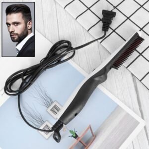 Electric Hair Straightening Comb – Portable & Safe Styling | Calm & Curl