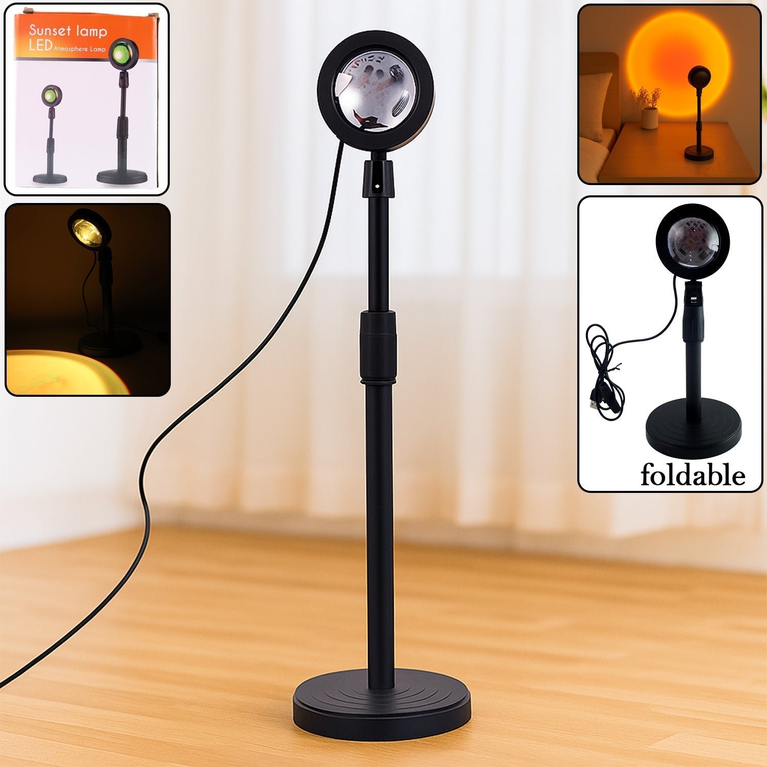 Sunset Projection Lamp – Multi-Color LED Light | Indo Glow