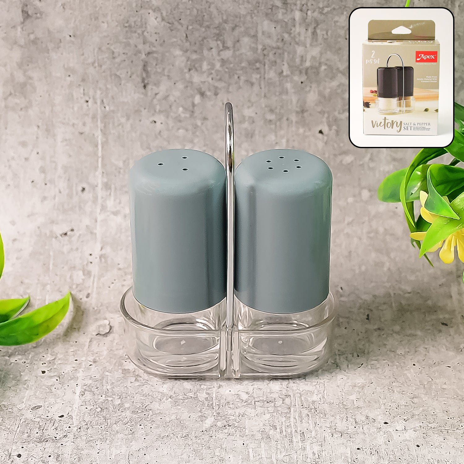 Salt & Pepper Dispenser Set – Precise Acrylic Seasoning Shakers