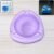 Transparent Purple Plastic Ashtray – Durable Heat-Resistant Design