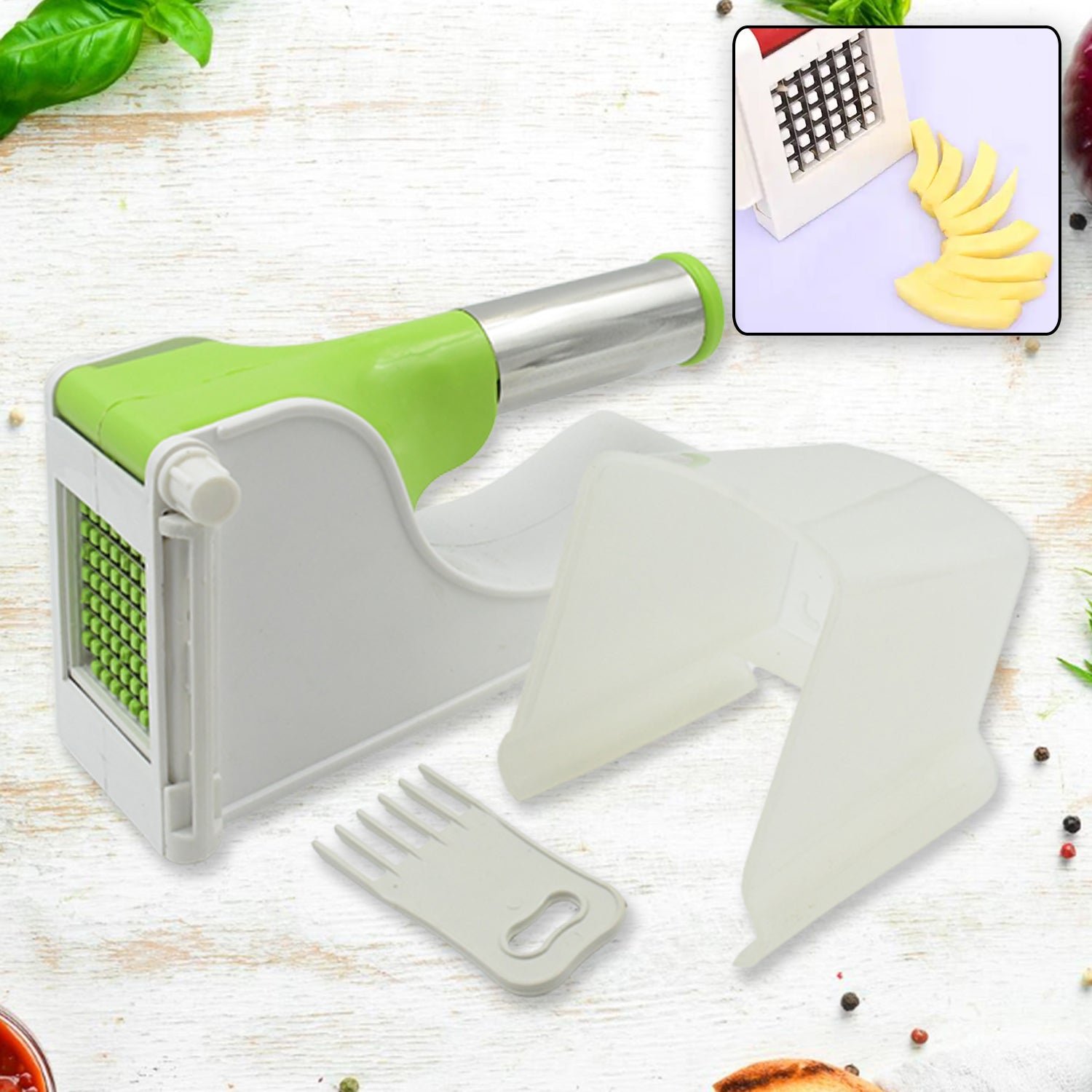 French Fry Chipser – Virgin Plastic Potato Slicer | ChefAura