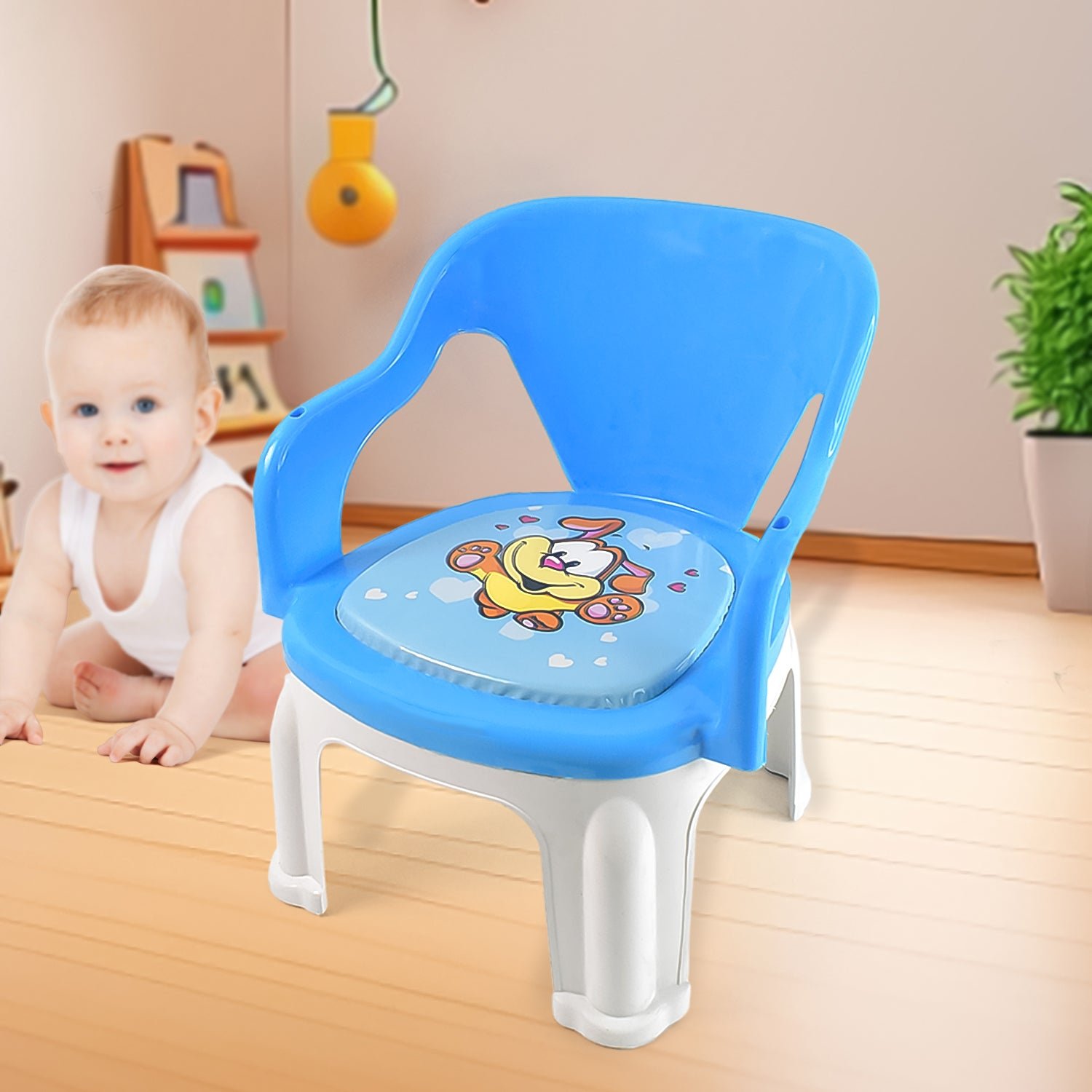 Plastic Baby Chair – Strong, Durable & Comfortable Cushion Base