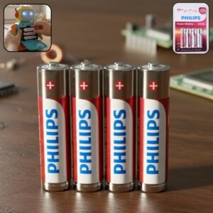 AA Alkaline Batteries – 4 Pack Long Lasting Power Cells