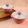 Plastic Serving Bowl Set with Lids – Airtight, Microwave Safe 2 Pieces