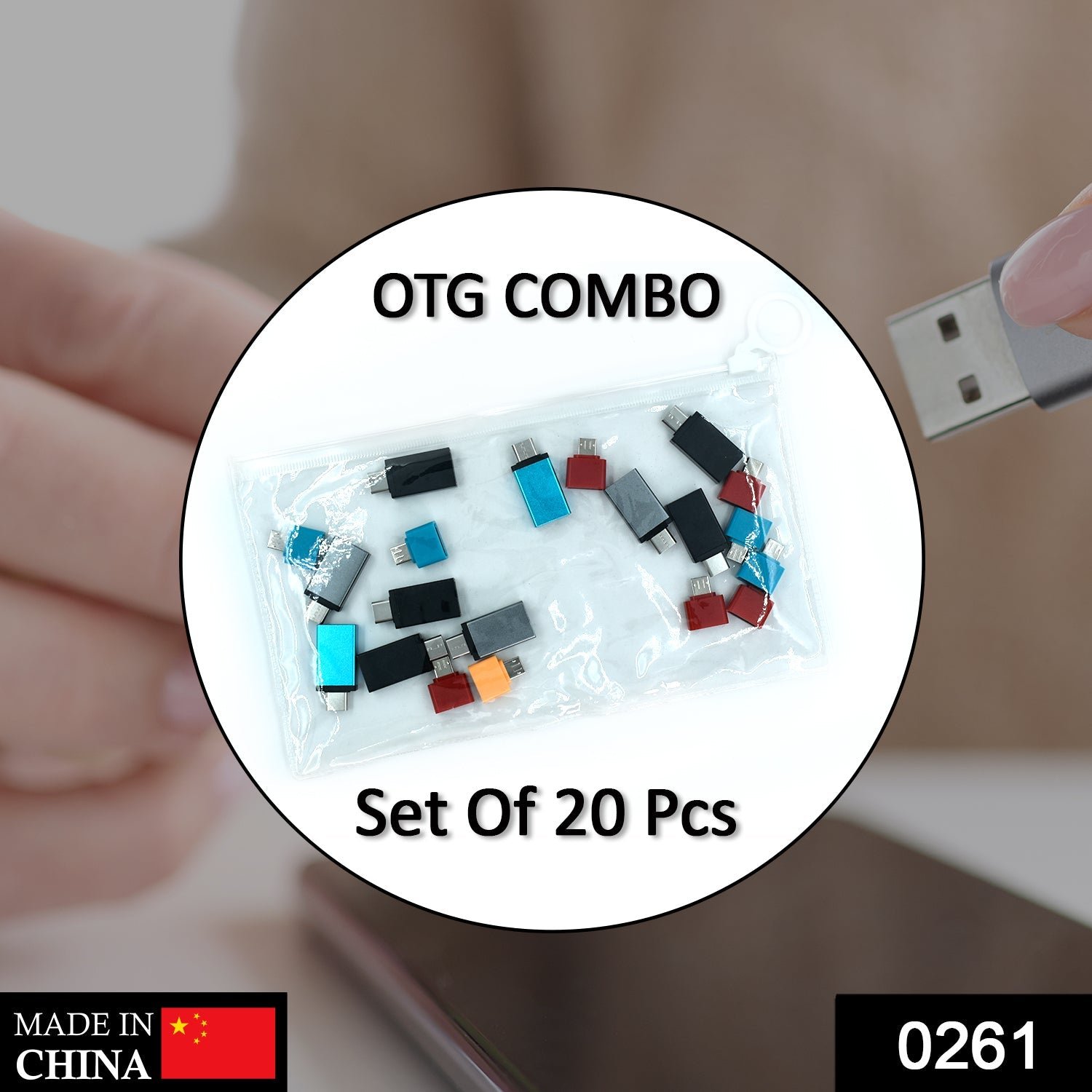 OTG Adapter Pack (20) – Type C, Micro USB & Pouch | PHOBIA