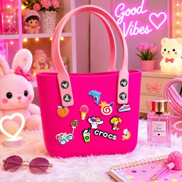 Buy Crocs-Inspired Tote Bag – Spacious & Trendy for Women & Girls