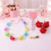 Beauty & Hair Styling Combo Set – Floral Accessories & Detangling Brush