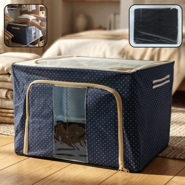 Foldable Cloth Storage Box – Space-saving & Durable Organizer