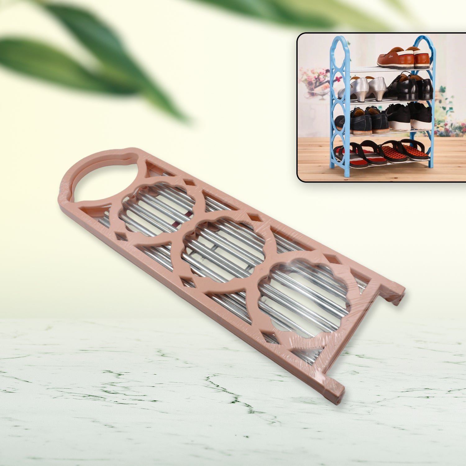 Folding Shoe Rack – 4-Layer Space Saver | India