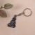 Hanuman Ji Sitting Pose Metal Keychain – Durable Spiritual Key Ring