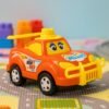 Friction-Powered Cartoon Racing Car Toy – Battery-Free & Sturdy