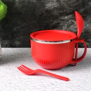 01_bowl Insulated Soup Bowl 650ml with Lid Handle and Cutlery Set
