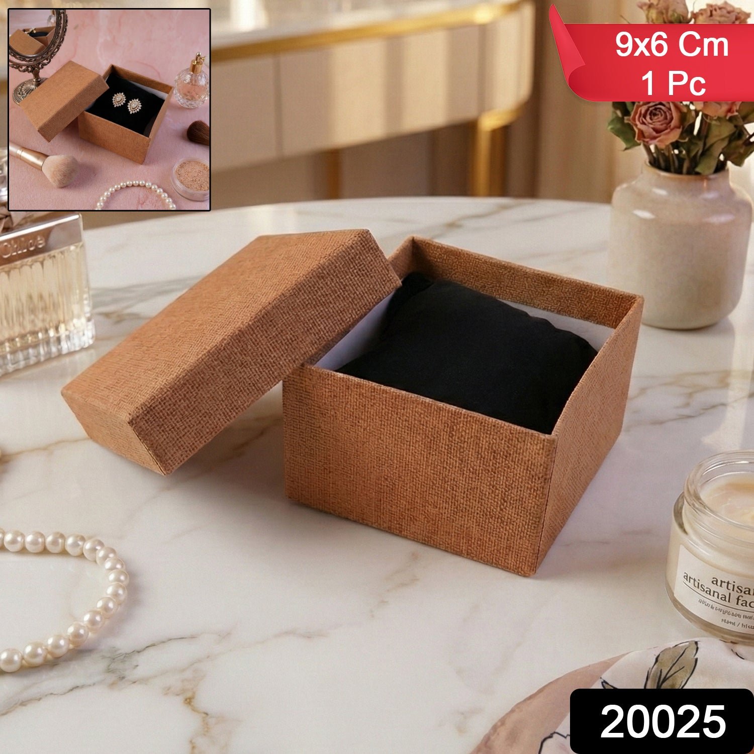 Jewellery Storage Box – Soft Cushion Gift Organizer 9×6 cm