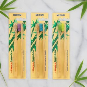 Bamboo Toothbrush Twin Pack – Eco-Friendly Daily Oral Care