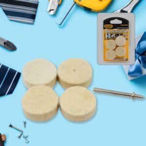 Wool Felt Polishing Pads – Rotary Tool Set (4 Pcs) | Wagtail