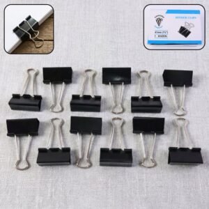 Heavy-Duty Binder Clips – Extra Large 41mm Strong Grip, 12 Pc Set