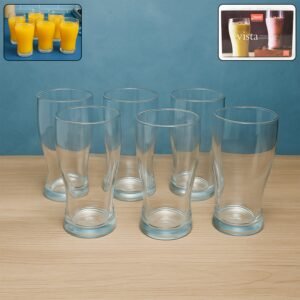 Unbreakable Pitcher Glass Set – Vista 350 ML, 6-Piece Durable Drinkware