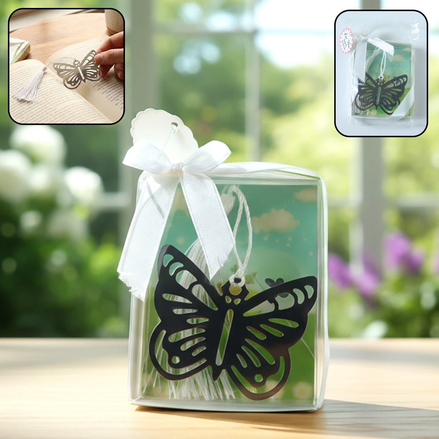 Butterfly Design Metal Bookmark – Elegant Reading Accessory